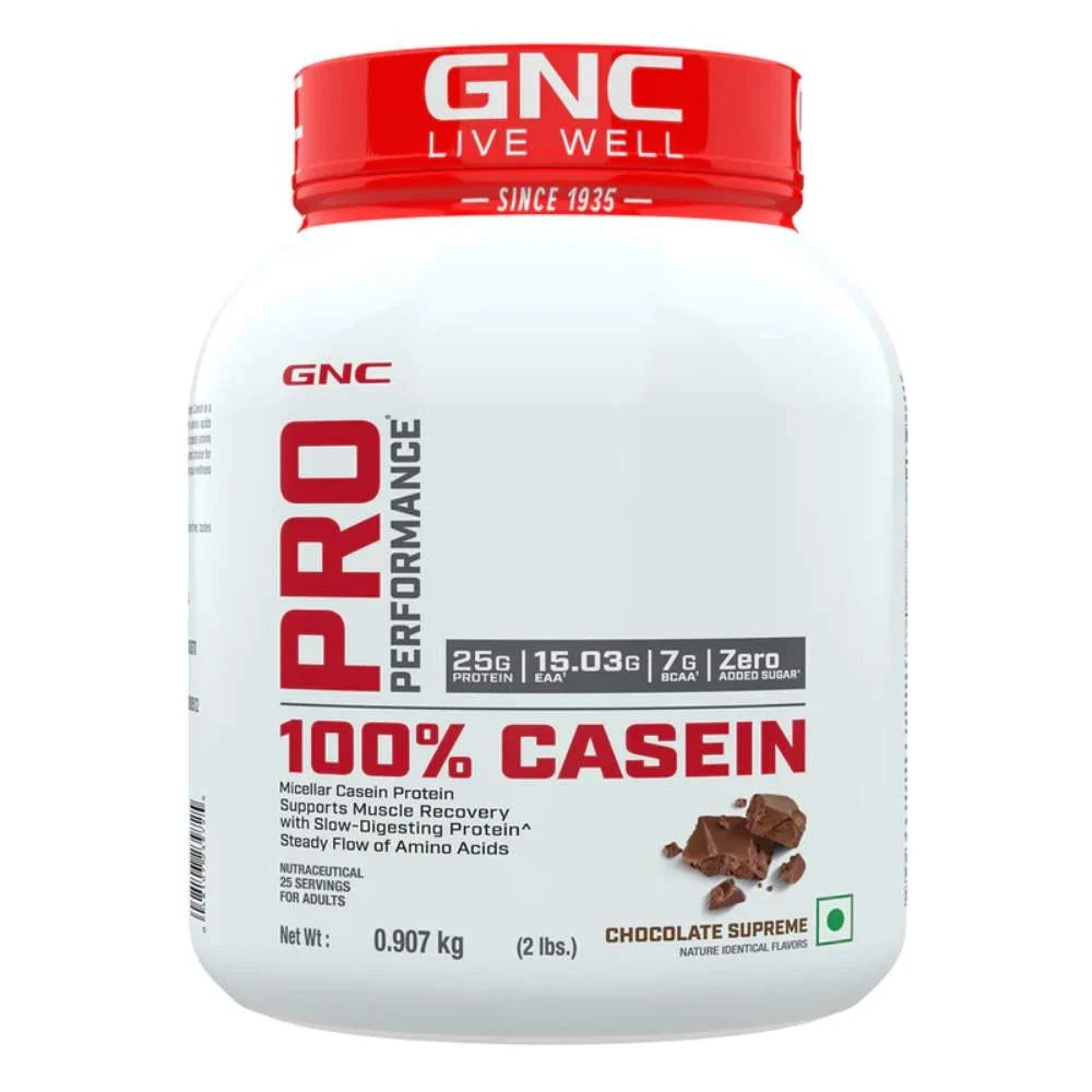 GNC Pro Performance 100% Casein Protein Powder - 2 Lbs, Chocolate Supreme